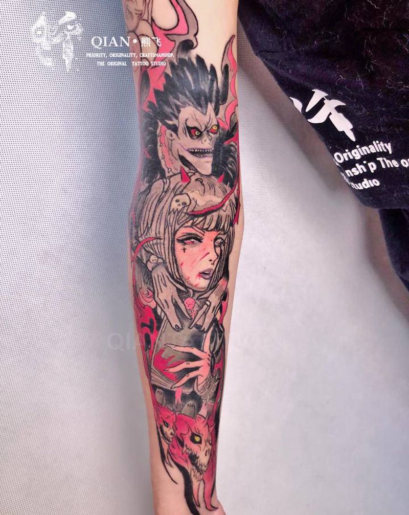 new school纹身图片_手臂New School纹身图案