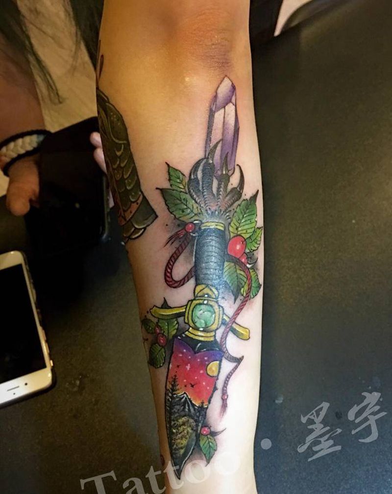 ……纹身图片_手臂Old SchoolNew School纹身图案