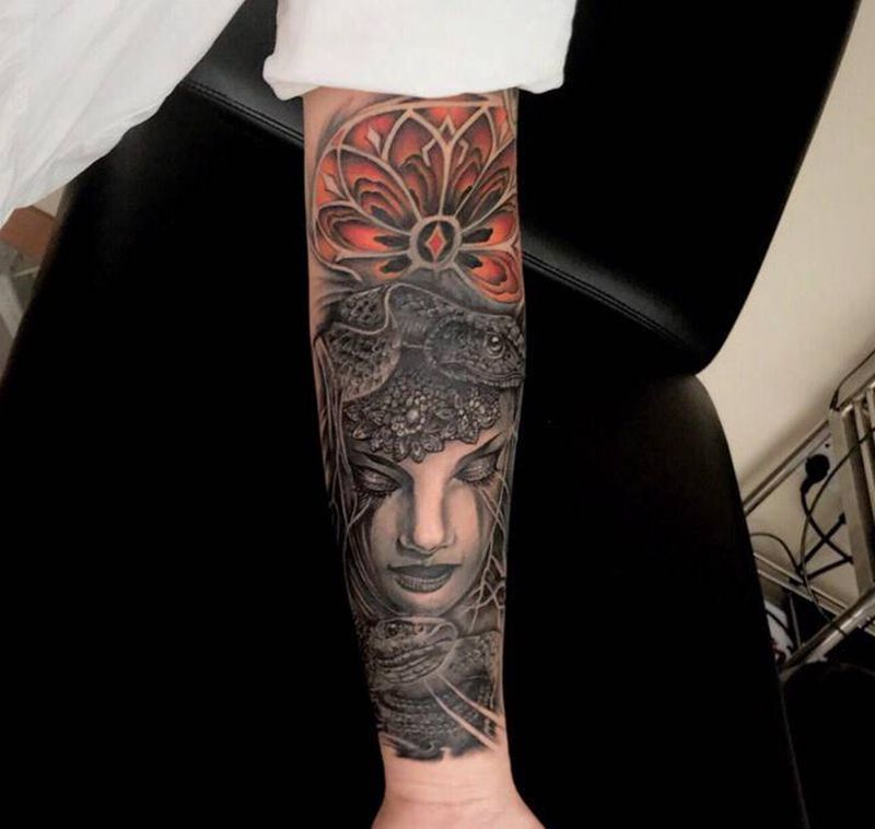 欧美作品……纹身图片_手臂欧美写实纹身图案