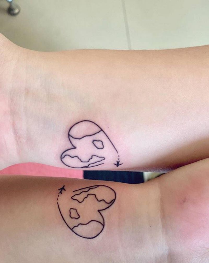闺蜜纹身纹身图片_小清新纹身图案