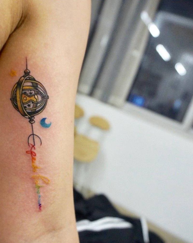 彩色纹身图片_手臂纹身图案