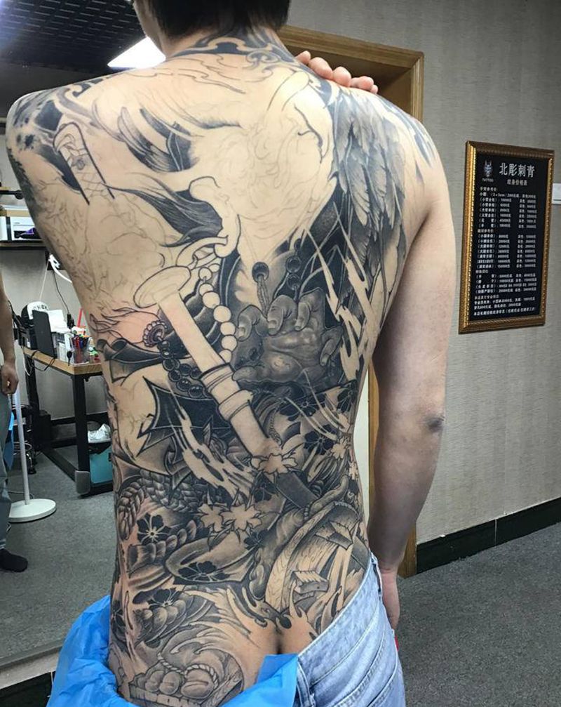 待续纹身图片_新传统纹身图案