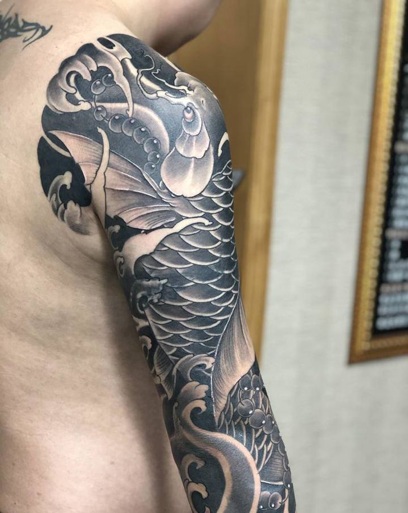 遮盖纹身图片_新传统纹身图案