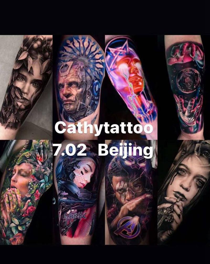小涅老师7月北京纹身图片_欧美写实仟展欧美写实纹身图案