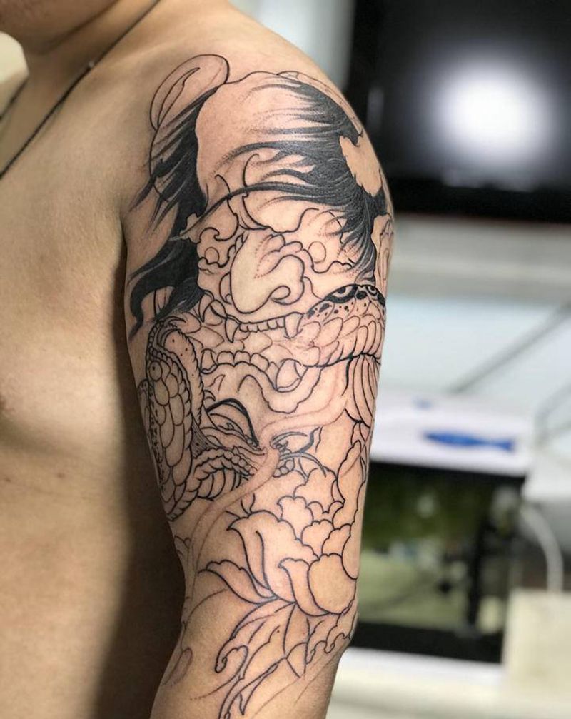 待续纹身图片_臀部纹身图案