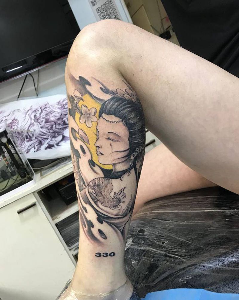 330纹身图片_脚部纹身图案