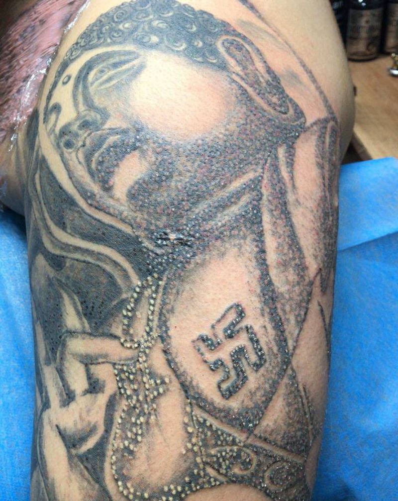 洗文身纹身图片_肩部纹身图案