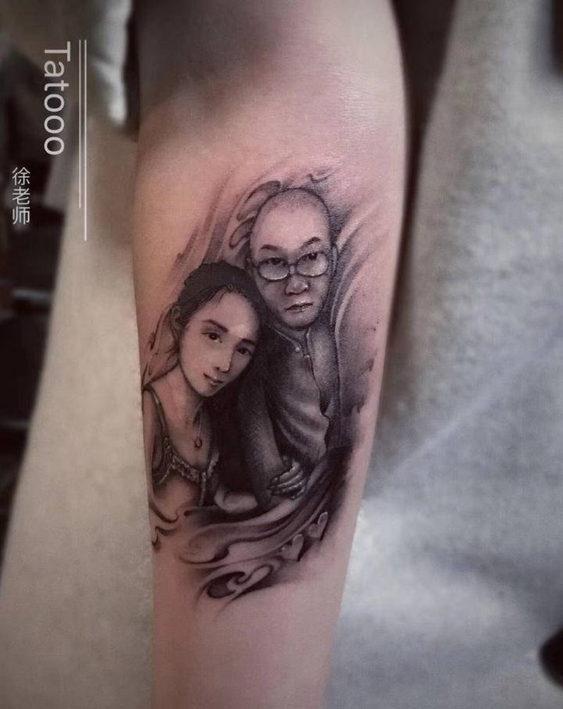 旧纹身修改纹身图片_手臂欧美写实纹身图案