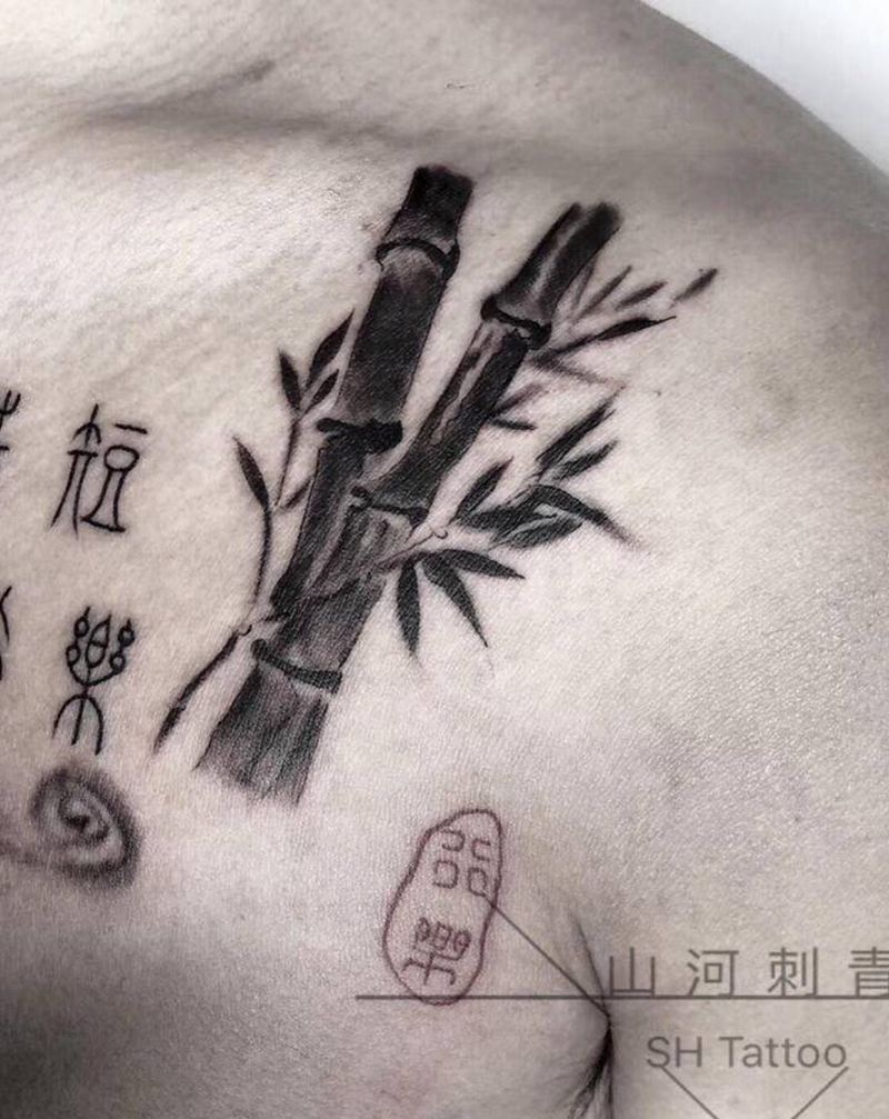 人生在世及时行乐纹身图片_胸部纹身图案