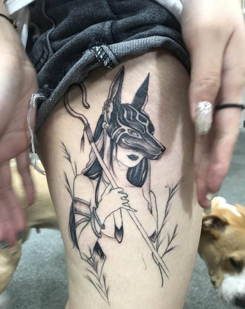 无纹身图片_腿部纹身图案