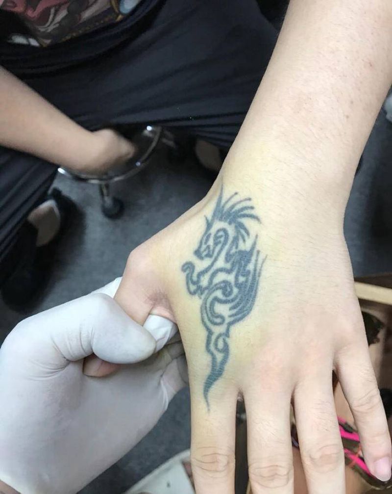 洗文身纹身图片_手部纹身图案