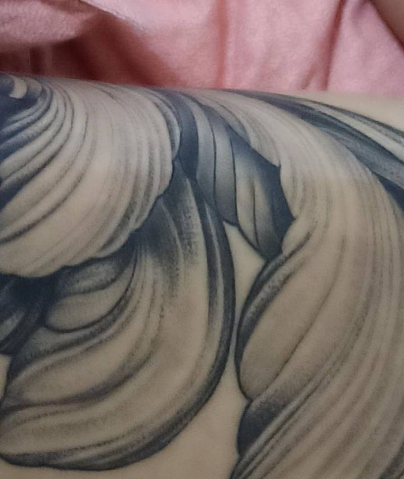 恢复一点纹身图片_腿部纹身图案