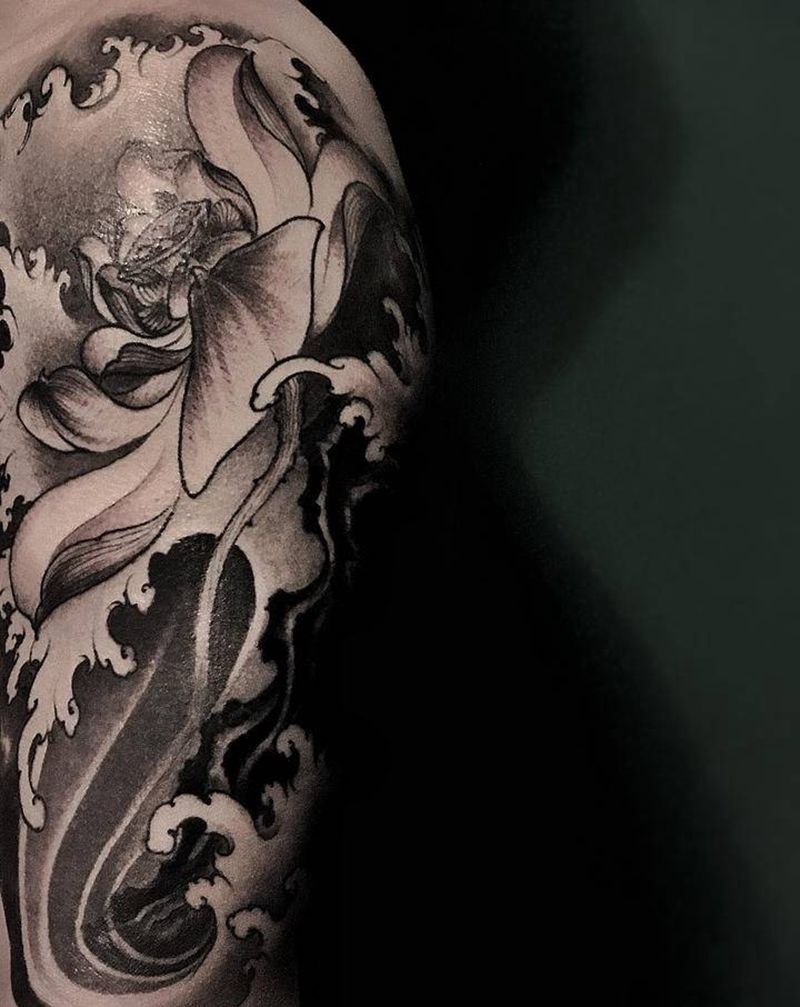 传统未完纹身图片_手臂纹身图案