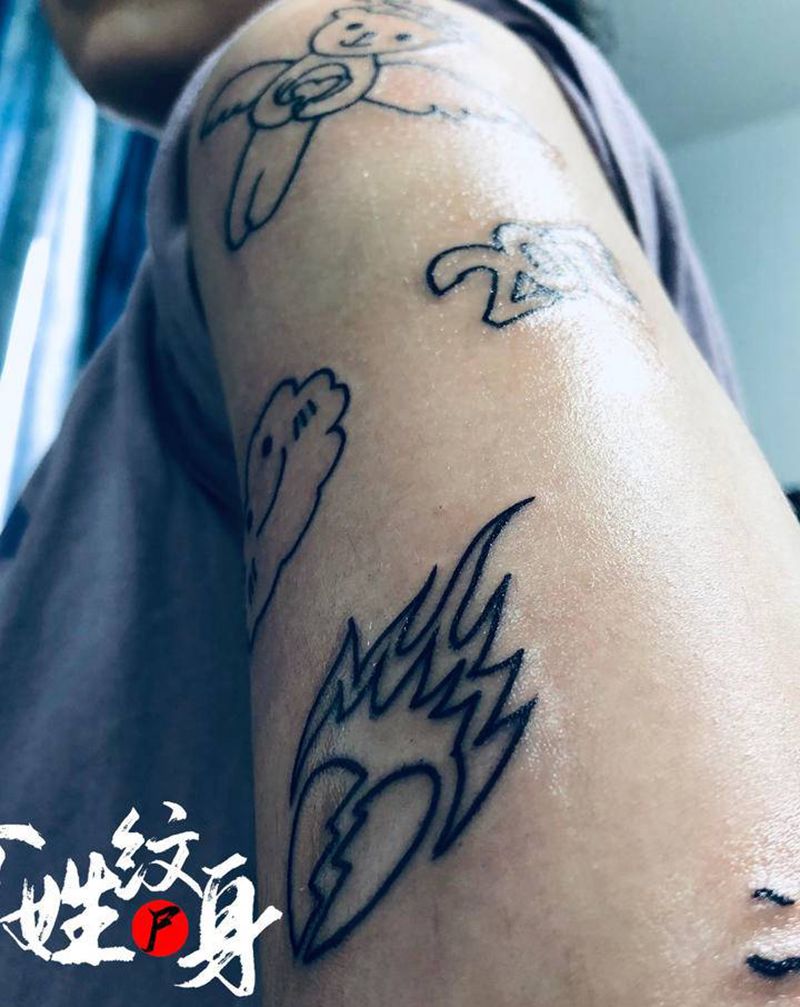 拼接/纹身图片_手臂纹身图案
