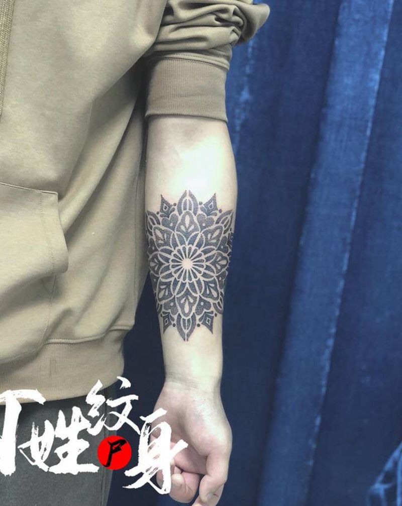 繁花/纹身图片_手臂纹身图案