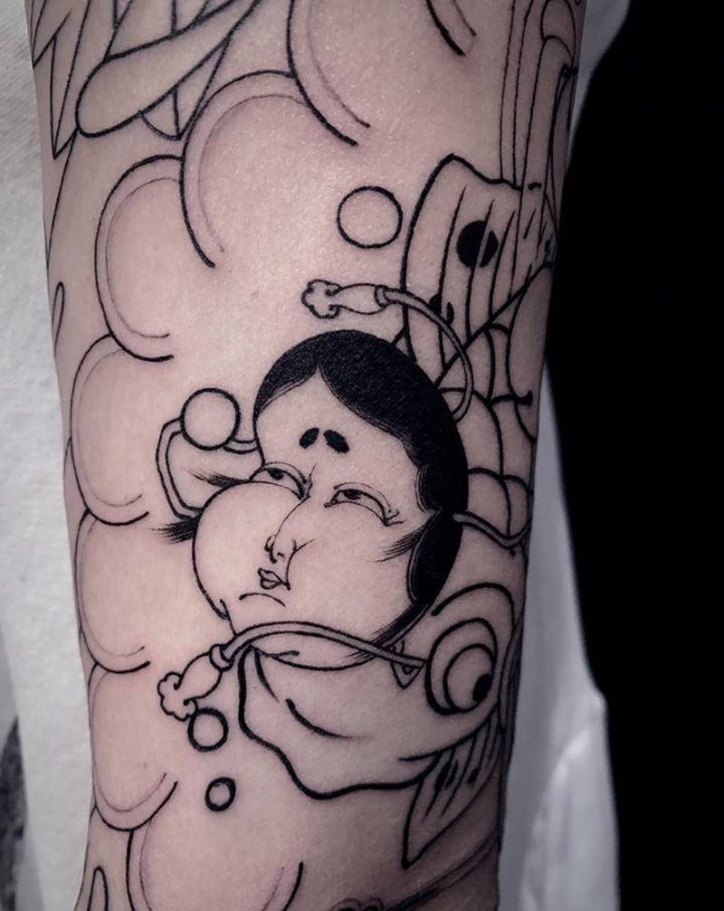 七分袖纹身图片_手臂纹身图案