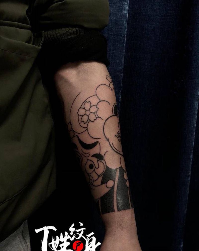 老传统/未完成纹身图片_手臂老传统纹身图案