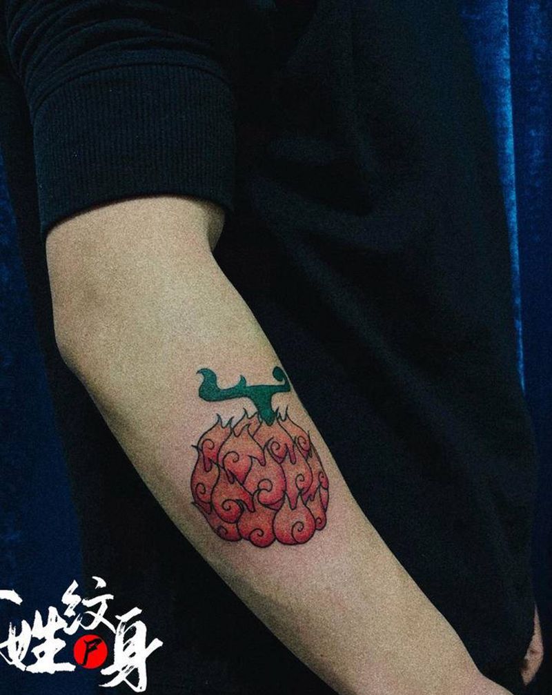 烧烧果实/纹身图片_手臂纹身图案