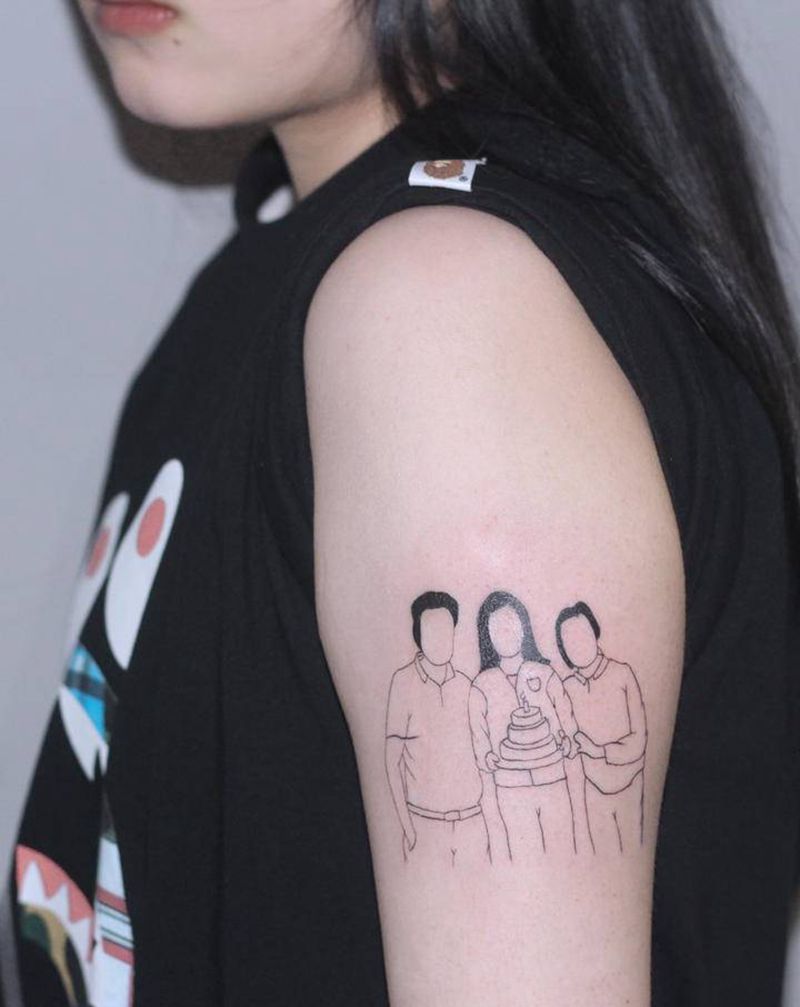 简笔画纹身图片_手臂纹身图案