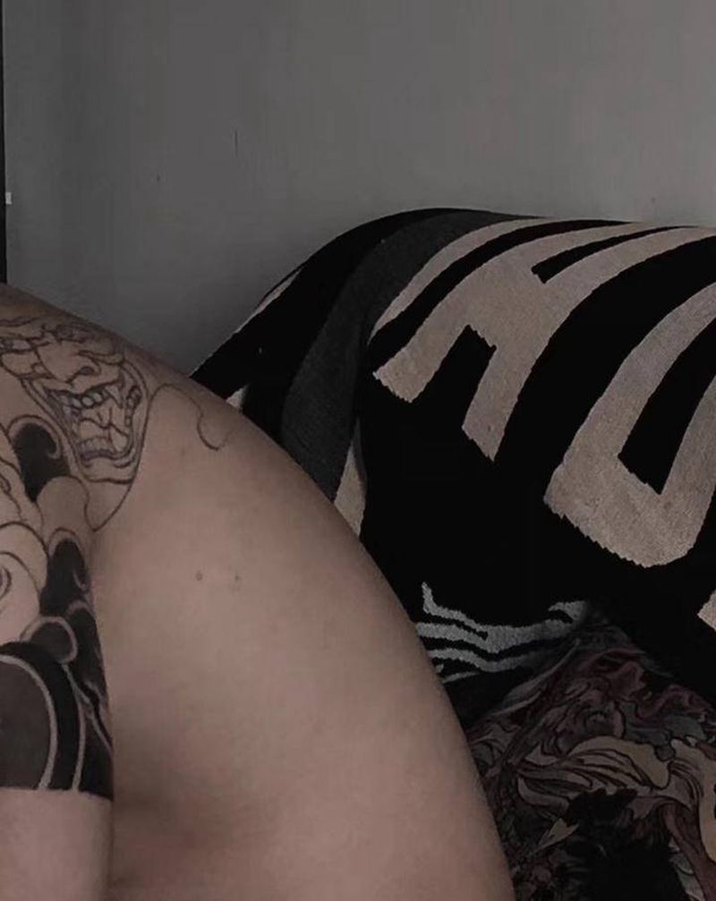 老传统般若纹身图片_肩部手臂纹身图案