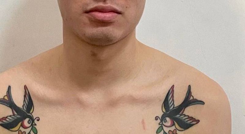 old school鸟纹身图片_肩部纹身图案