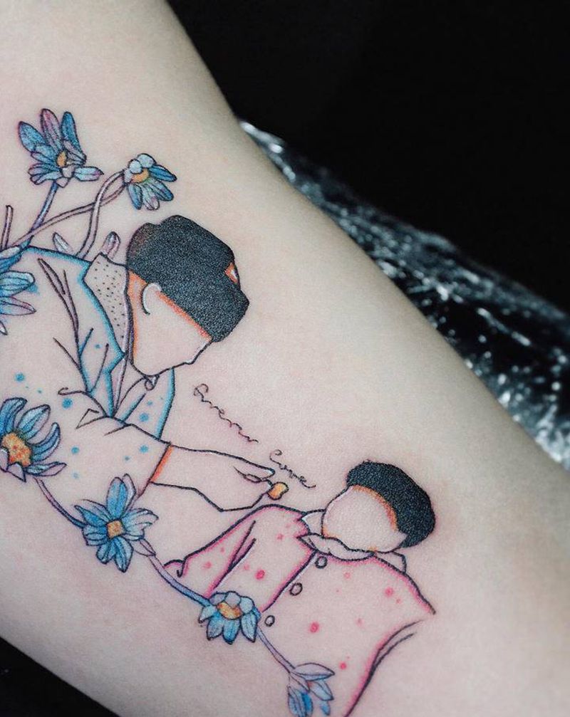 家人纹身图片_手臂纹身图案