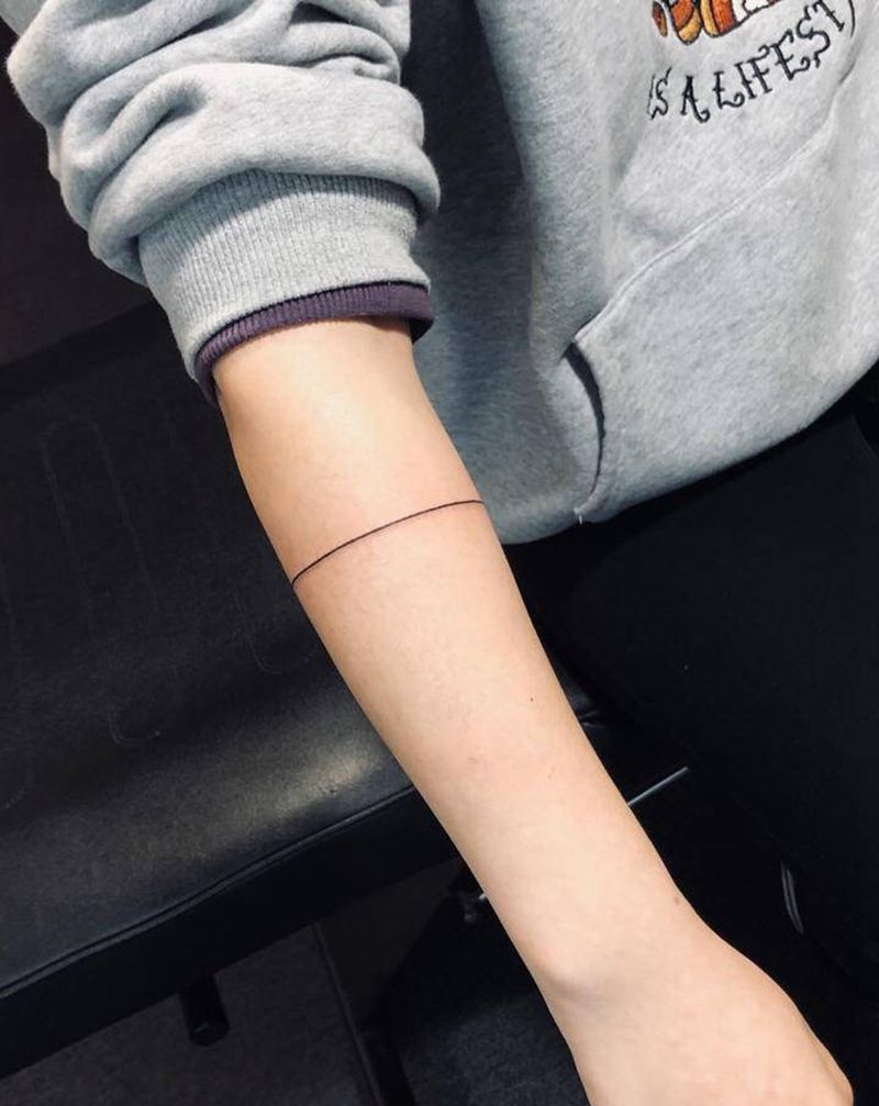 线纹身图片_手臂纹身图案