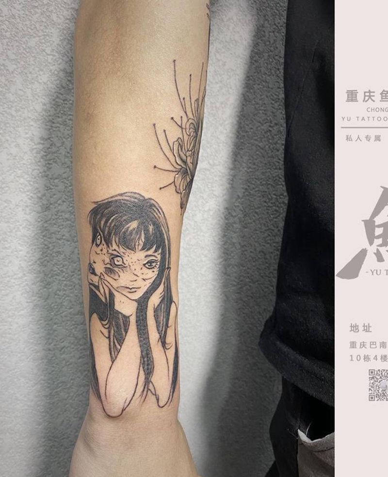富江纹身图片_手臂纹身图案