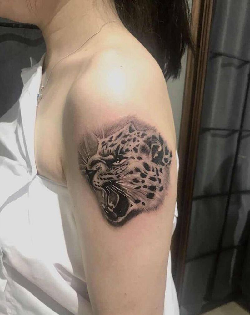 5  6厘米的mini林冲？？纹身图片_手臂欧美写实纹身图案