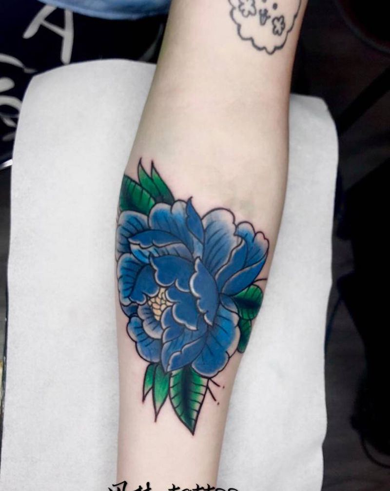 花纹身图片_手臂纹身图案