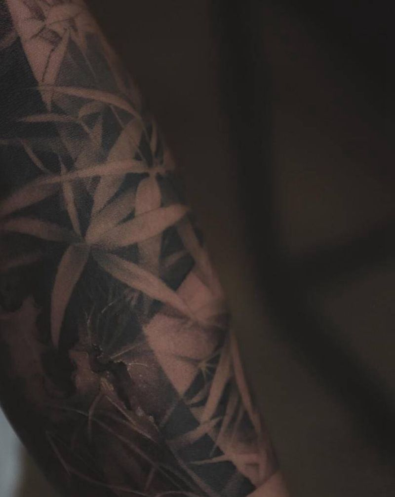 江湖2纹身图片_手臂新传统武侠纹身图案