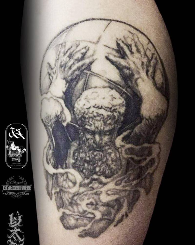 阿特拉斯纹身图片_手臂欧美写实人物鬼神宗教成品纹身图案