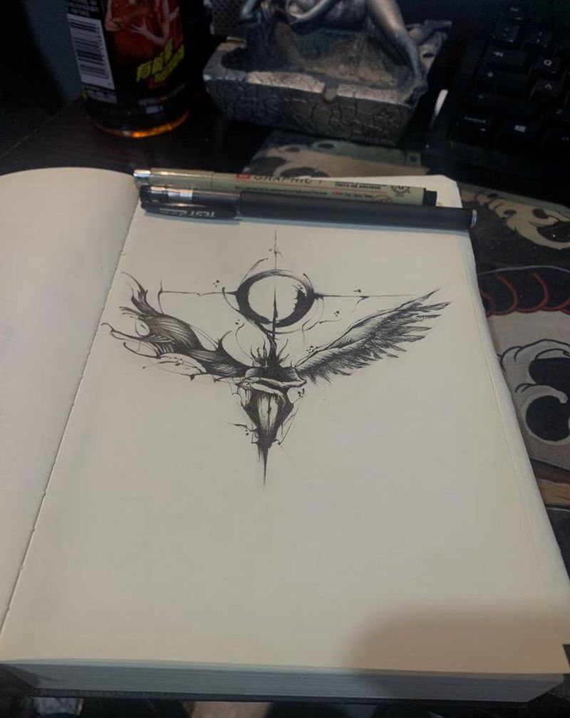 随便画画纹身图片_暗黑纹身图案