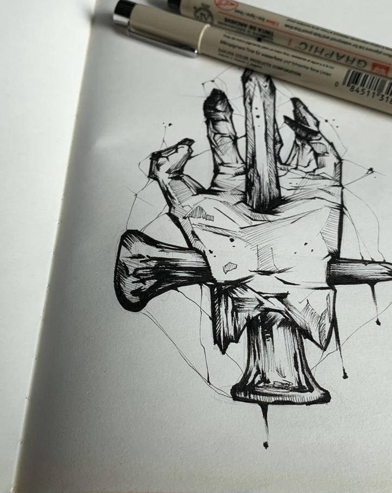 随便画画纹身图片_暗黑纹身图案