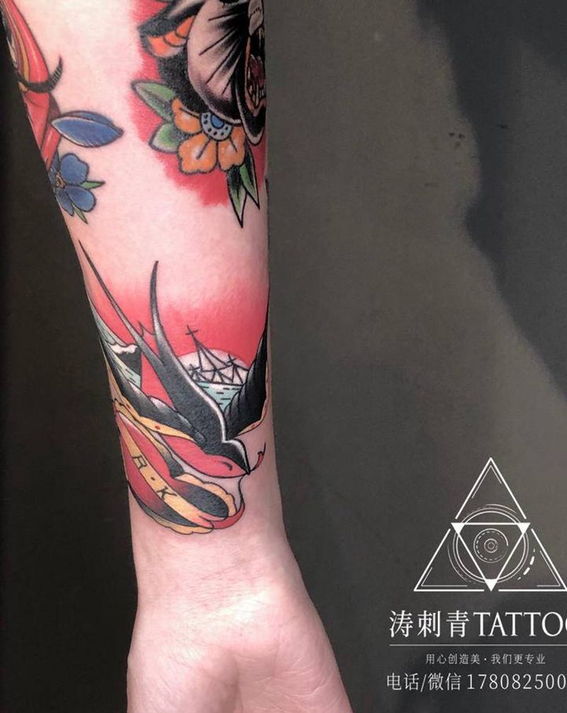 欧美纹身图片_手臂纹身图案