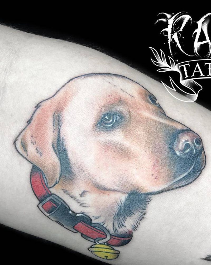 狗子布丁纹身图片_手臂New School纹身图案