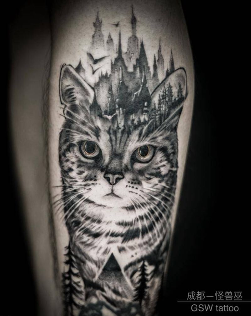 你不懂我。我不怪你纹身图片_手臂欧美写实纹身图案