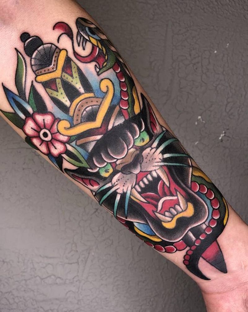 欧式古纹身图片_手臂纹身图案