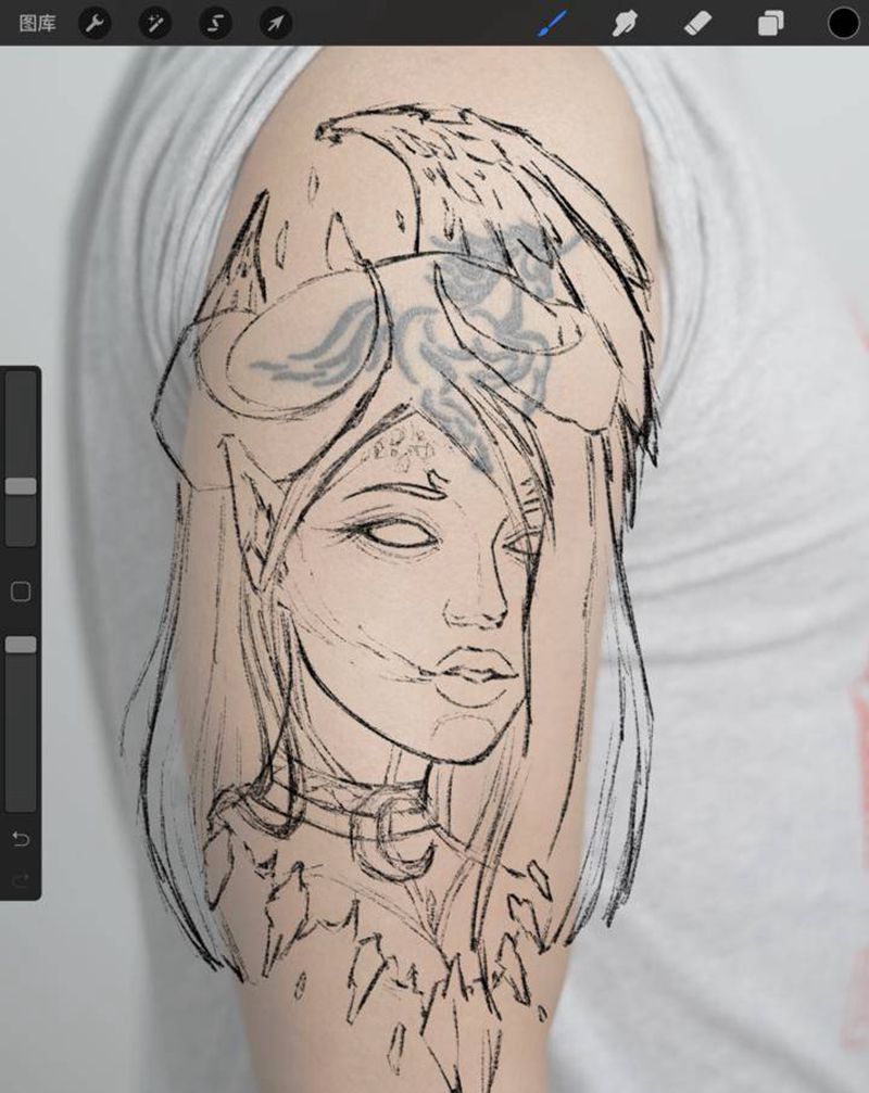 旧纹身遮盖纹身图片_手臂纹身图案