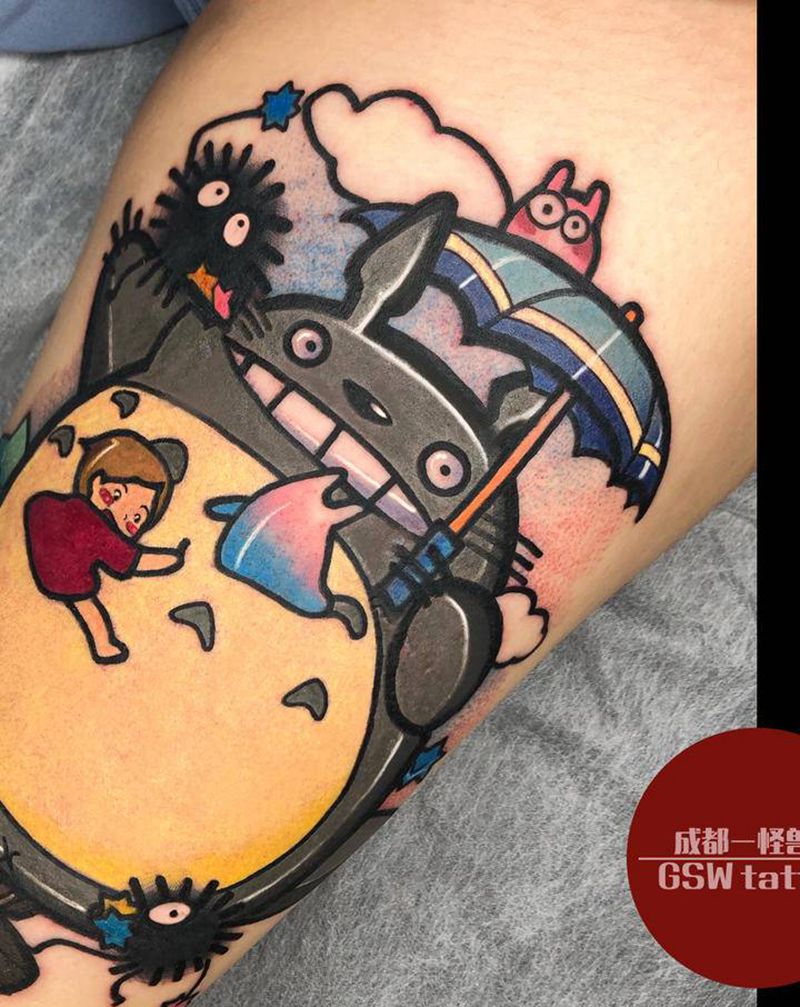 愿我们的童年永不消逝纹身图片_腿部纹身图案