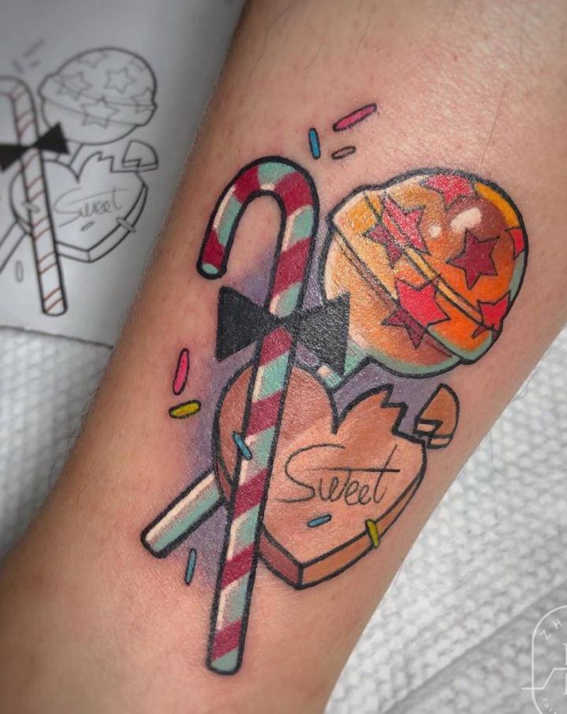 猫咪和鱼纹身图片_手臂腿部New School纹身图案