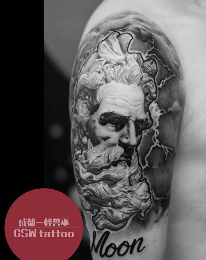 完成纹身图片_手臂欧美写实纹身图案