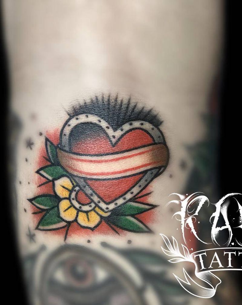 ❤️纹身图片_腿部Old School纹身图案