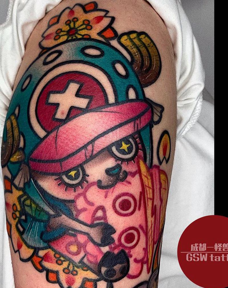 乔巴纹身图片_手臂纹身图案