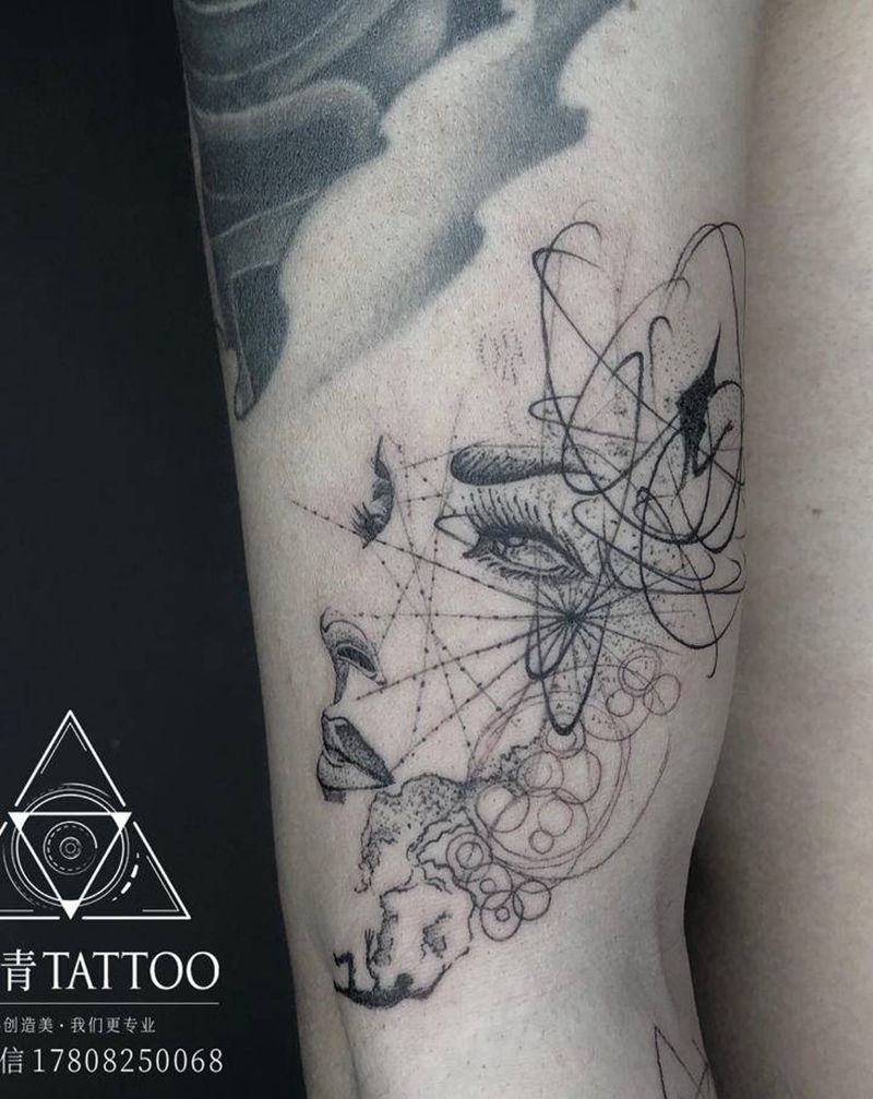 几何纹身图片_手臂纹身图案