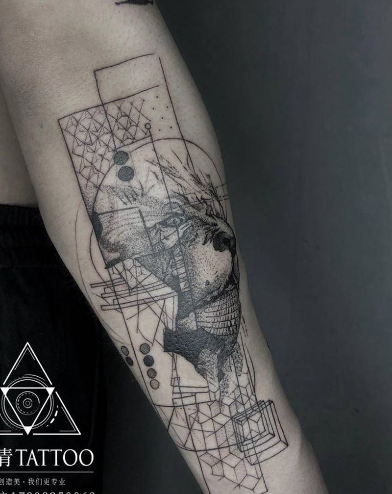 几何纹身图片_手臂纹身图案