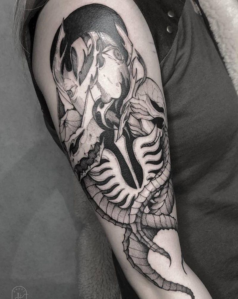 剑风传奇纹身图片_手部手臂欧美写实纹身图案