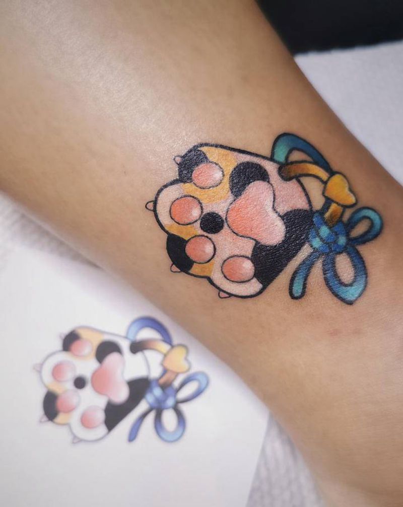 卡通小图纹身图片_手臂手部新传统纹身图案