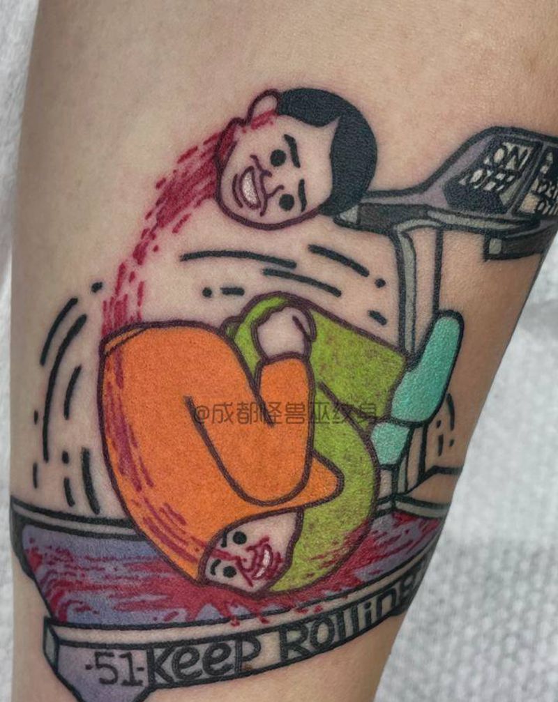 去TM 的生活！纹身图片_New School纹身图案