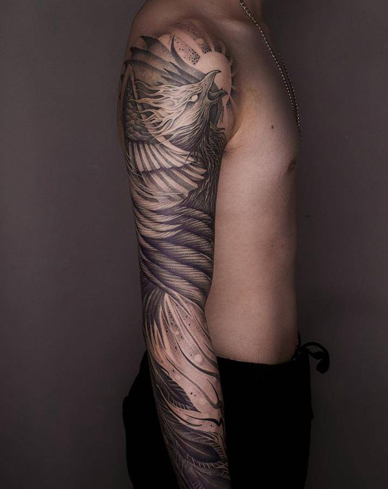 帅就完事了纹身图片_手臂欧美写实纹身图案